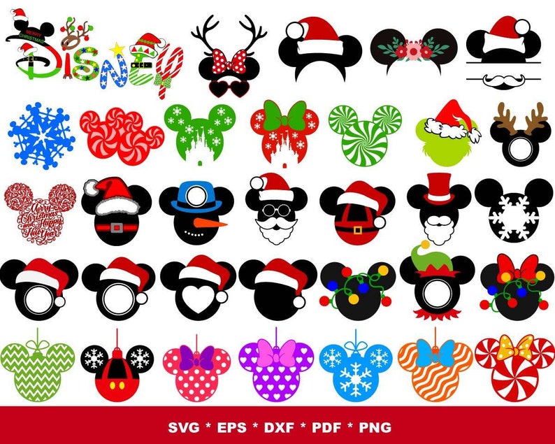 1500+ file Disney Bundle Christmas svg,christmas disney svg eps png, for Cricut, Silhouette, digital, file cut