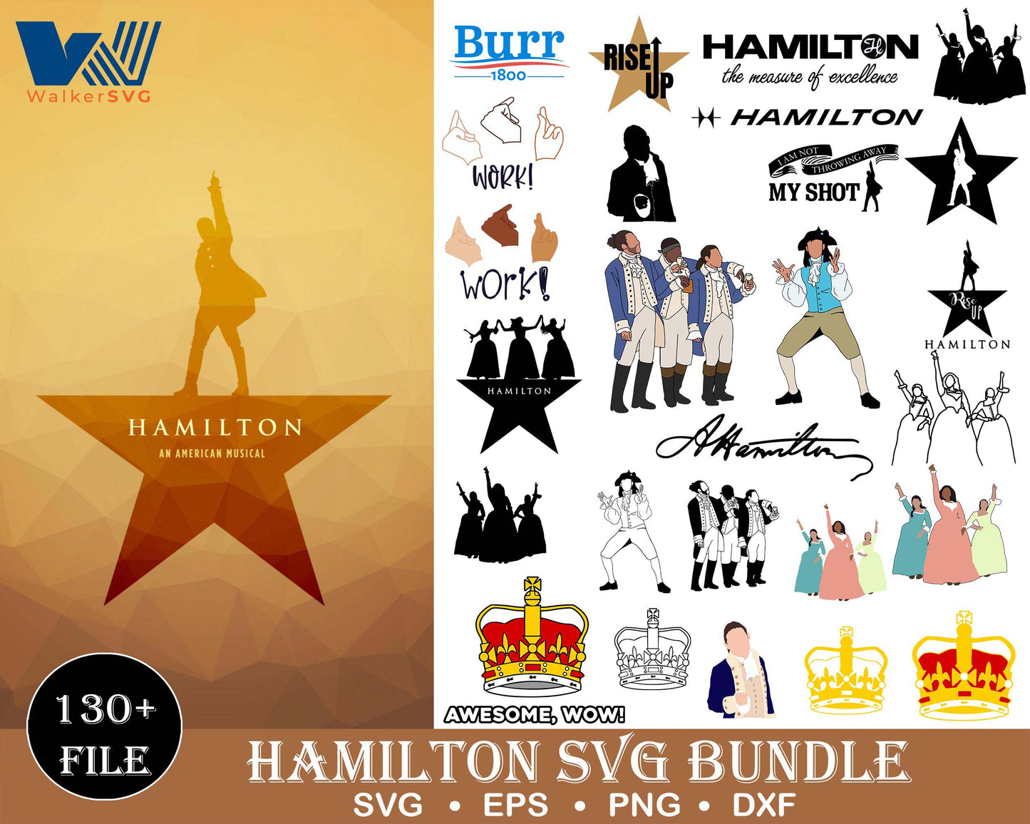 Hamilton Bundle svg,130+ files Hamilton svg eps png, for Cricut, Silhouette, digital, file cut