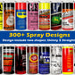 300+ Spray Tumbler  Designs Bundle PNG High Quality, Designs 20 oz sublimation, Bundle Design Template for Sublimation