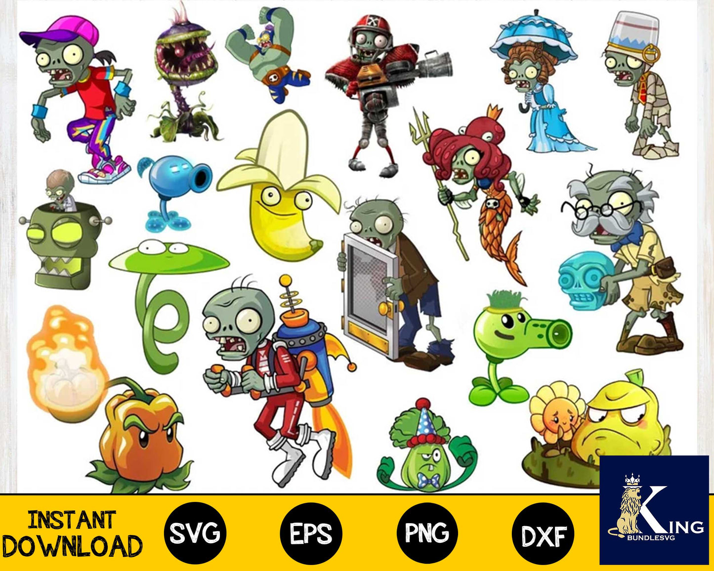 plants vs zombies svg,200+ files plants vs zombies , for Cricut, Silhouette, digital, file cut