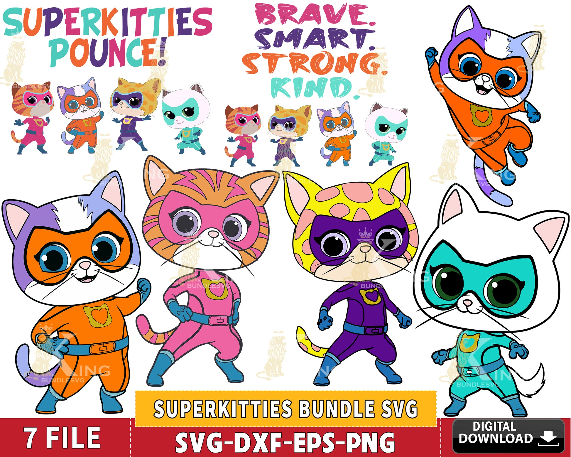 Super Kitties Invitation Super Kitties Birthday Super Kitties Party Super  Kitties Invite Super Kitties Digital Super Kitties Printable