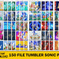 150+ file tumbler Sonic  Bundle PNG High Quality, Designs 20 oz sublimation, Bundle Design Template for Sublimation